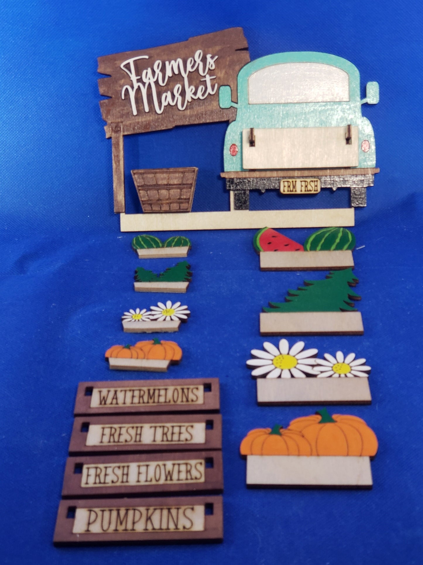 Farm Truck changeable pocket Sign Insert - DIY unfinished Changeable sign insert.