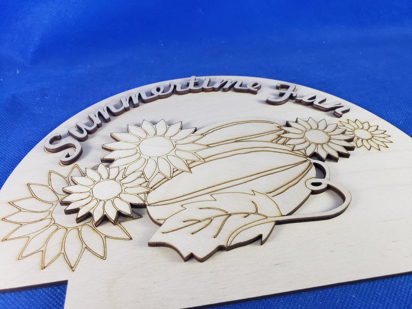 Summertime Fun changeable pocket Sign Insert - DIY unfinished Changeable sign insert.