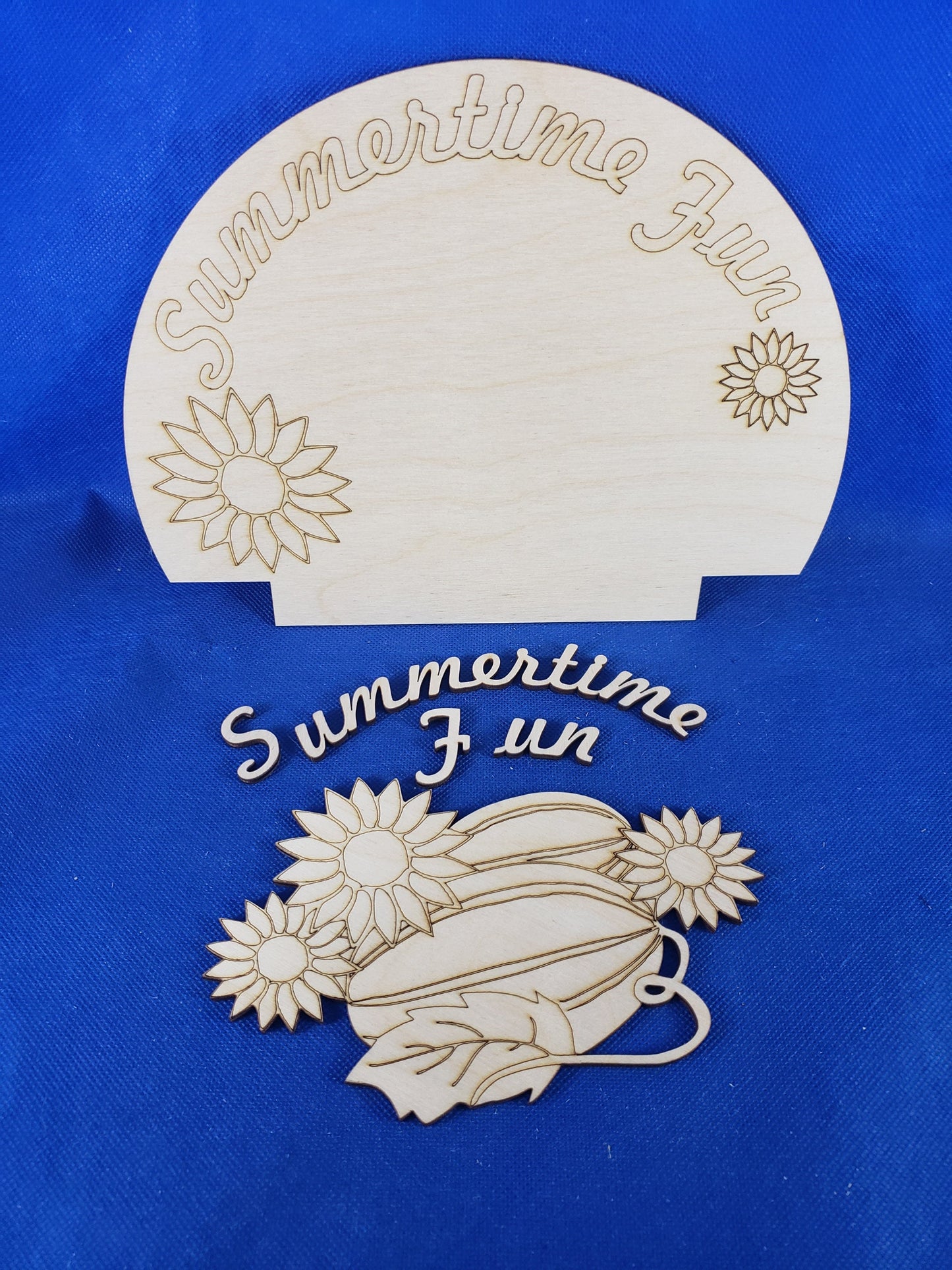 Summertime Fun changeable pocket Sign Insert - DIY unfinished Changeable sign insert.
