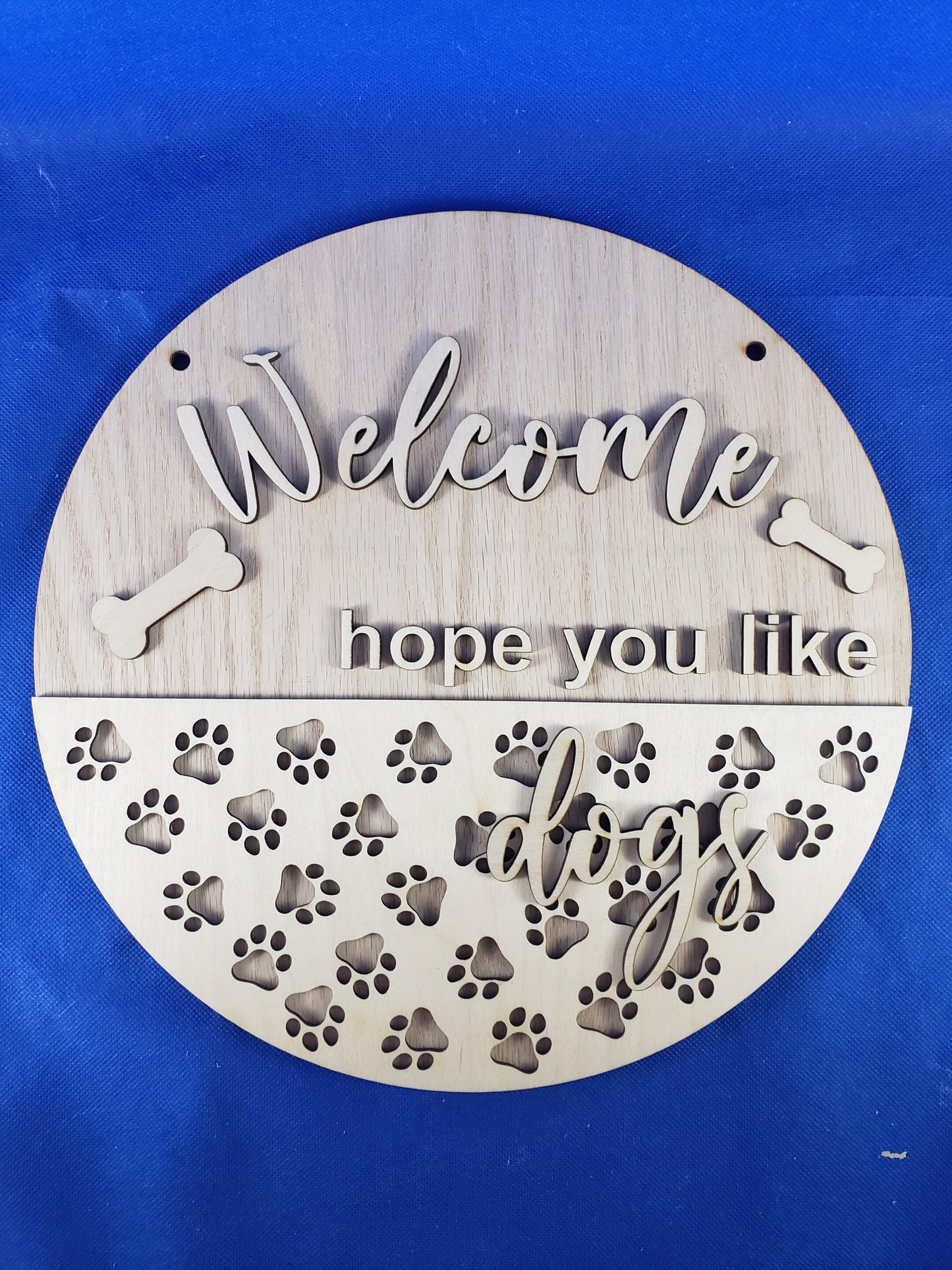 Hope you like dogs DIY Door Sign kit - Great for Birthdays, Home Decor, Paint Parties