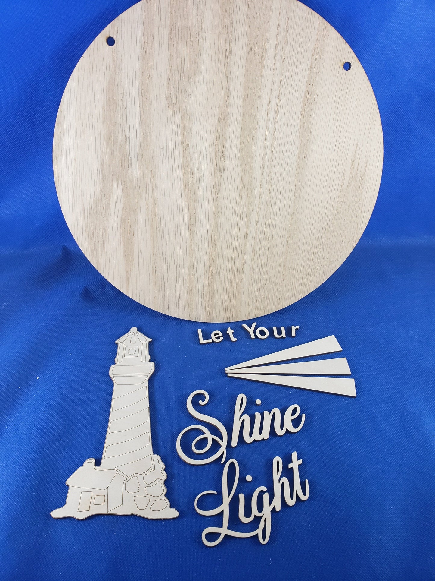 Let your Light Shine DIY Door Sign kit - Great for Birthdays, Home Decor, Paint Parties