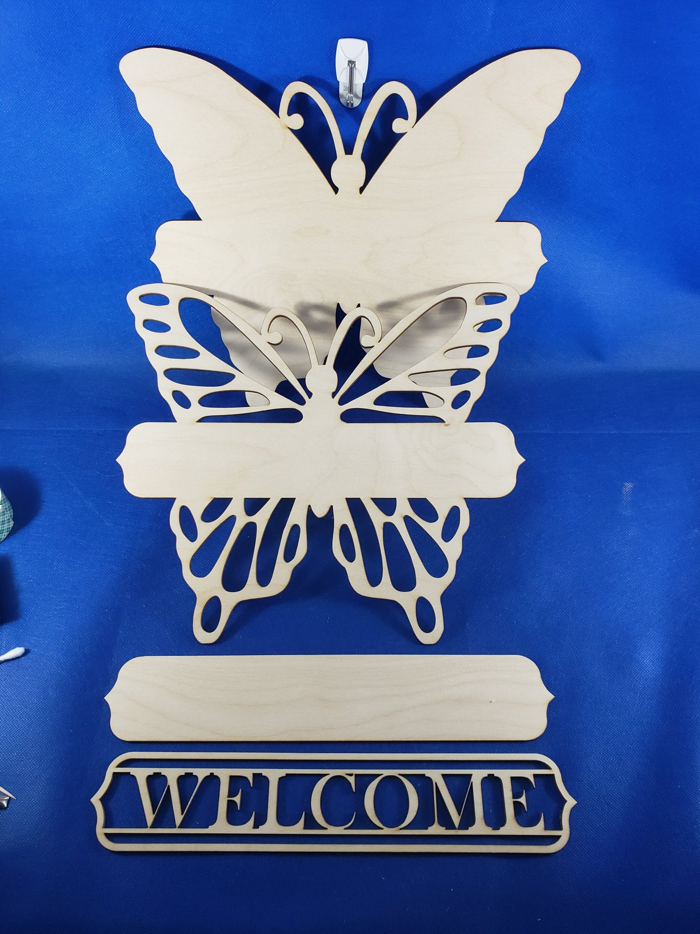 Butterfly Welcome DIY Door Sign kit - Great for Birthdays, Home Decor, Paint Parties