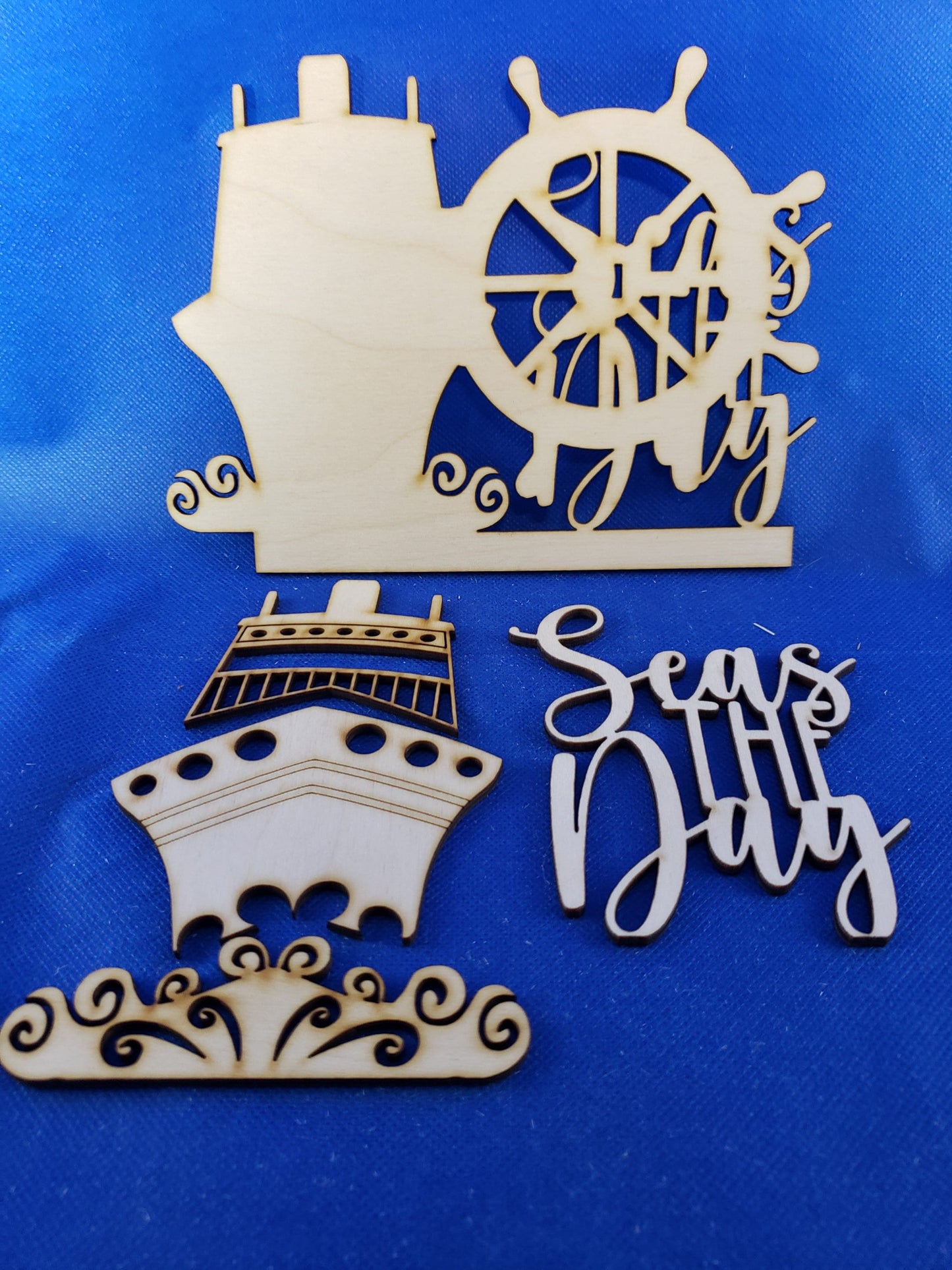 Seas The Day changeable pocket Sign Insert - DIY unfinished Changeable sign insert.