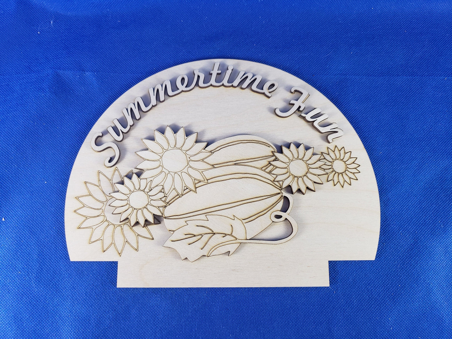 Summertime Fun changeable pocket Sign Insert - DIY unfinished Changeable sign insert.