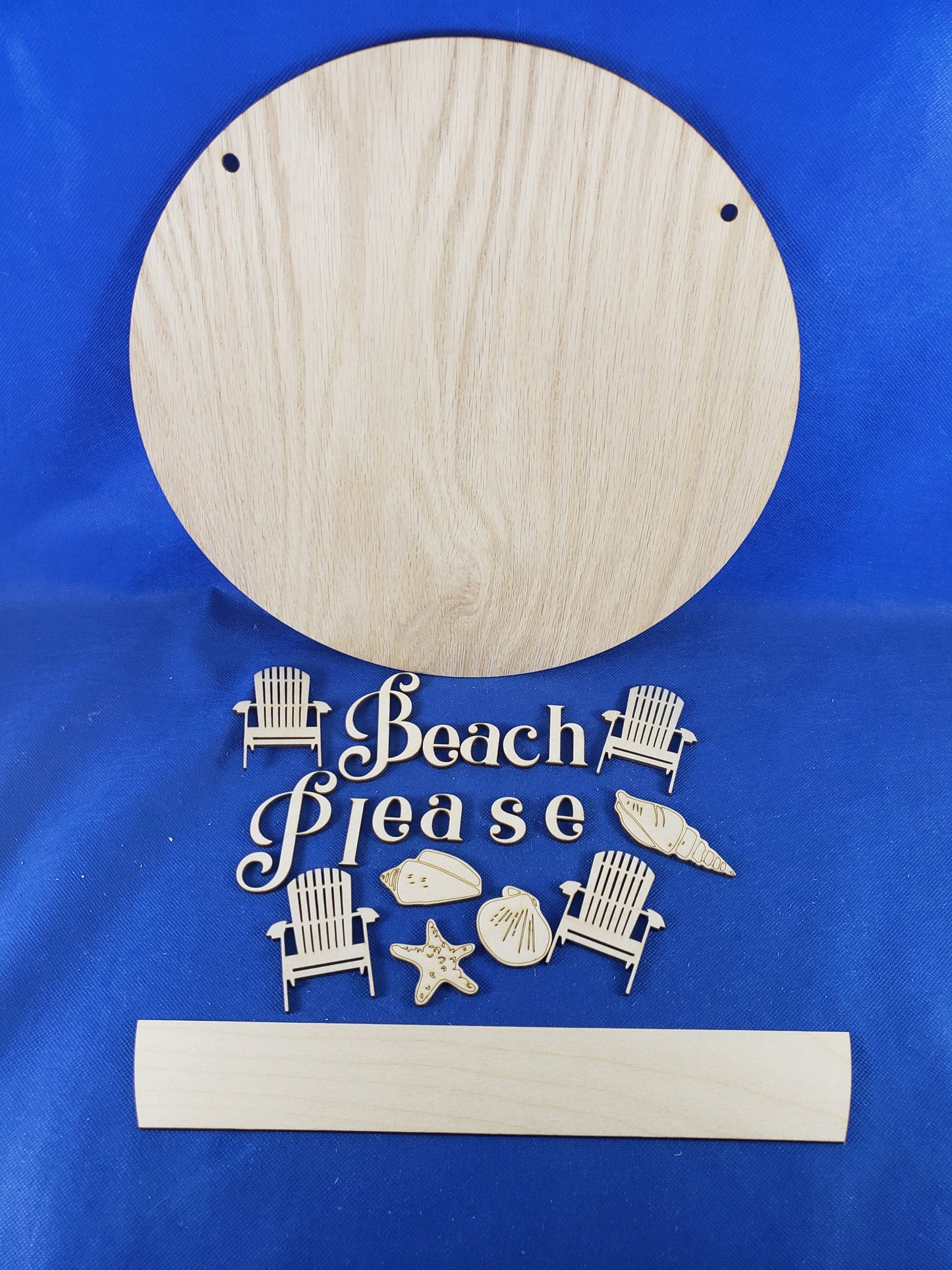 Beach Please DIY Door Sign kit - Great for Birthdays, Home Decor, Paint Parties