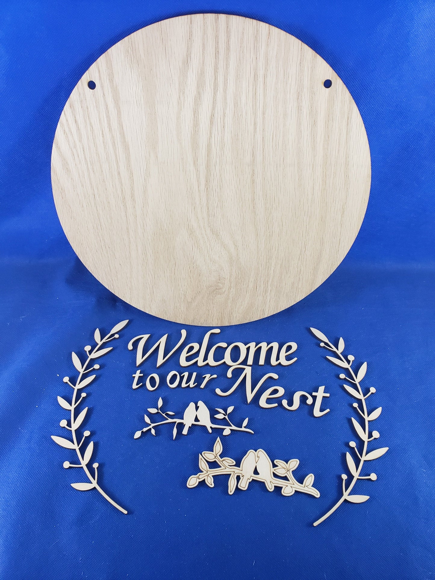 Welcome to Our Nest DIY Door Sign kit - Great for Birthdays, Home Decor, Paint Parties
