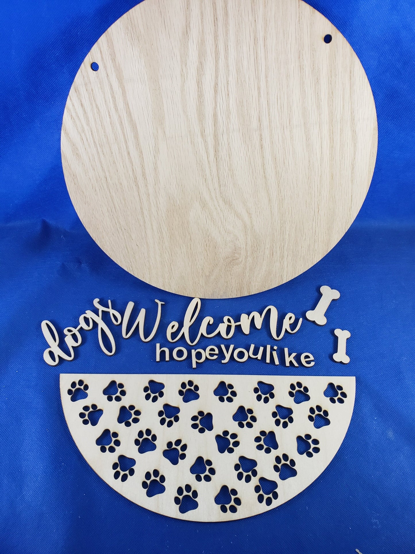 Hope you like dogs DIY Door Sign kit - Great for Birthdays, Home Decor, Paint Parties