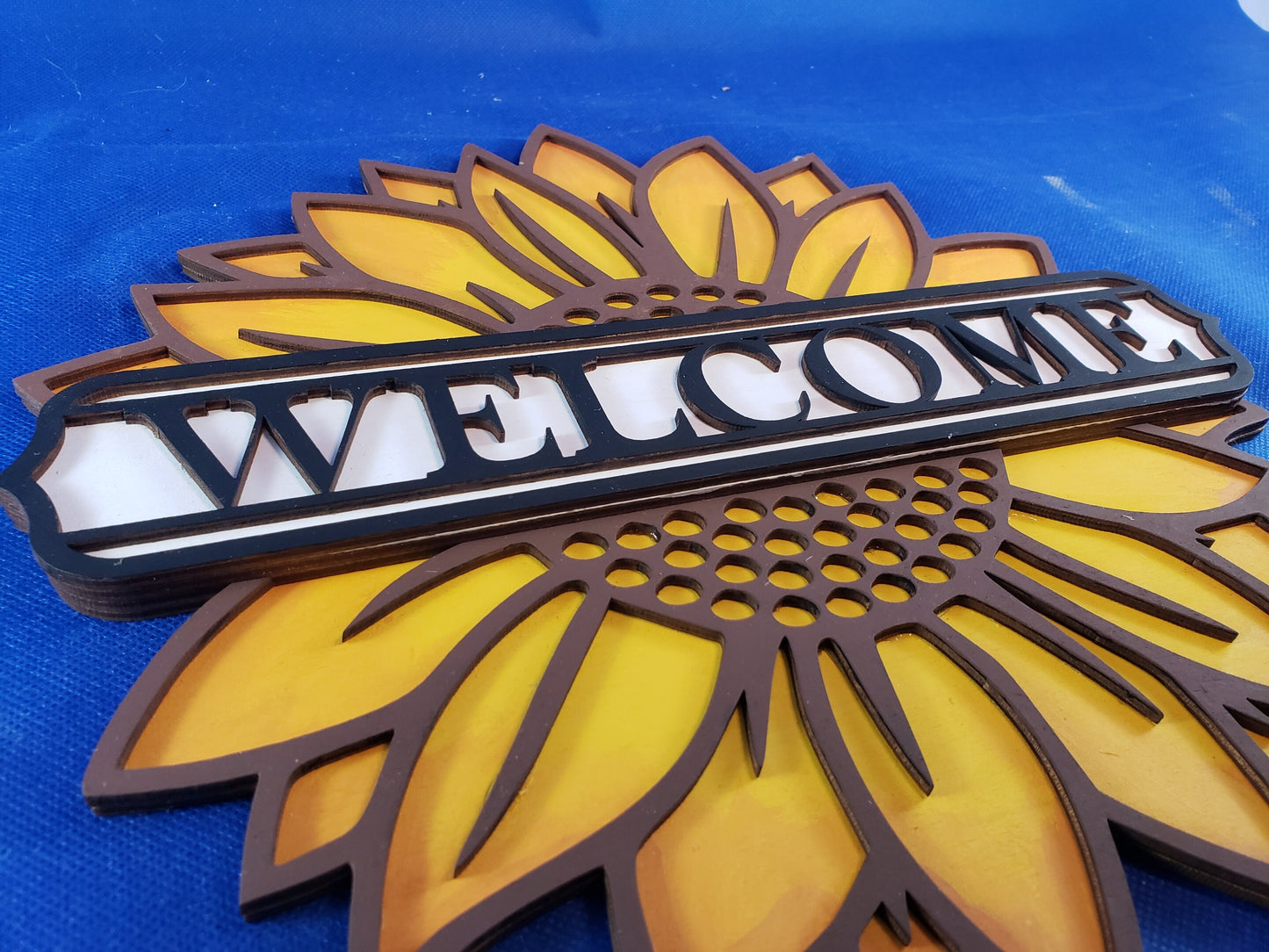 Sunflower DIY Welcome Door Sign kit - Great for Birthdays, Home Decor, Paint Parties