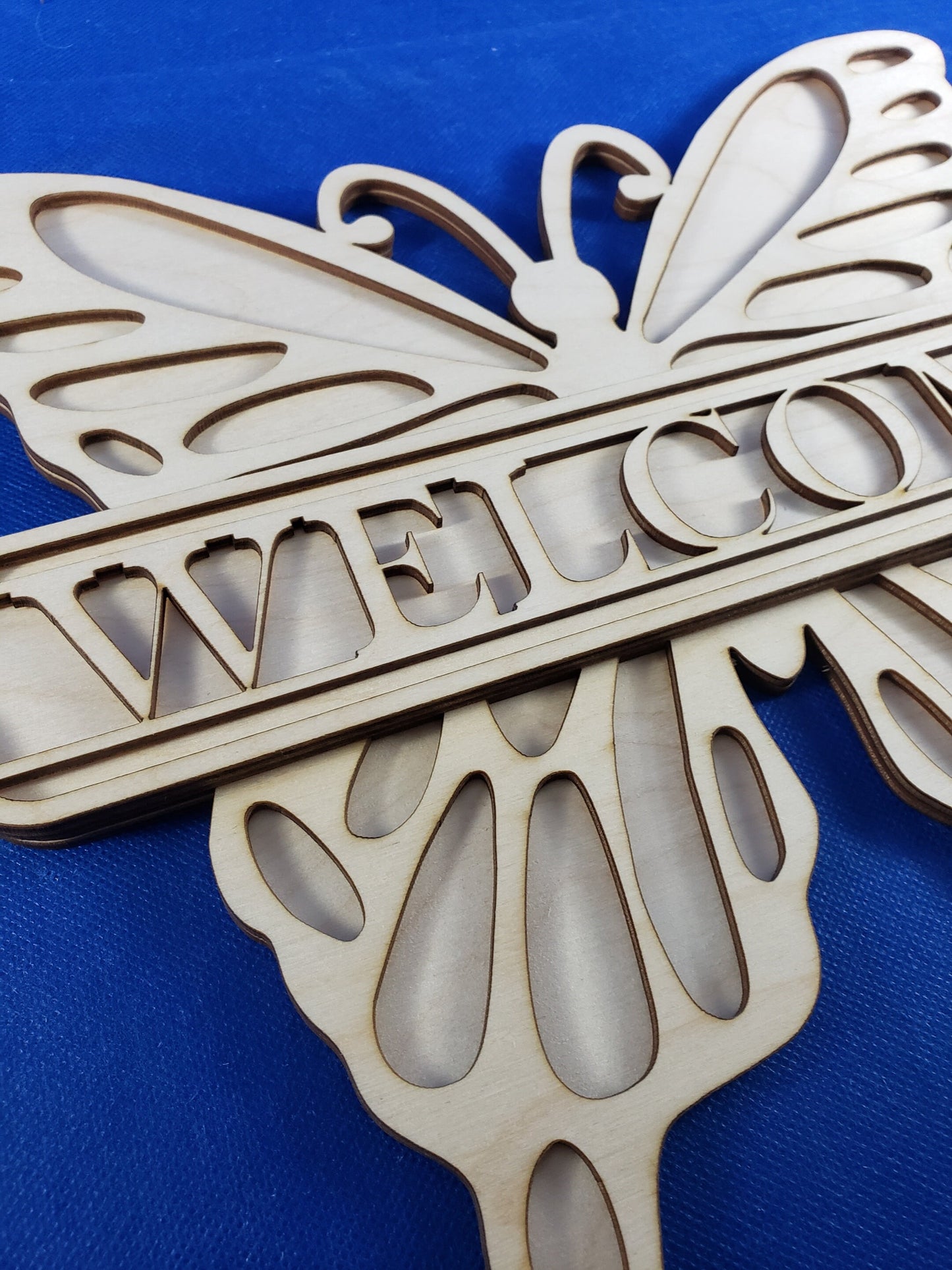 Butterfly Welcome DIY Door Sign kit - Great for Birthdays, Home Decor, Paint Parties