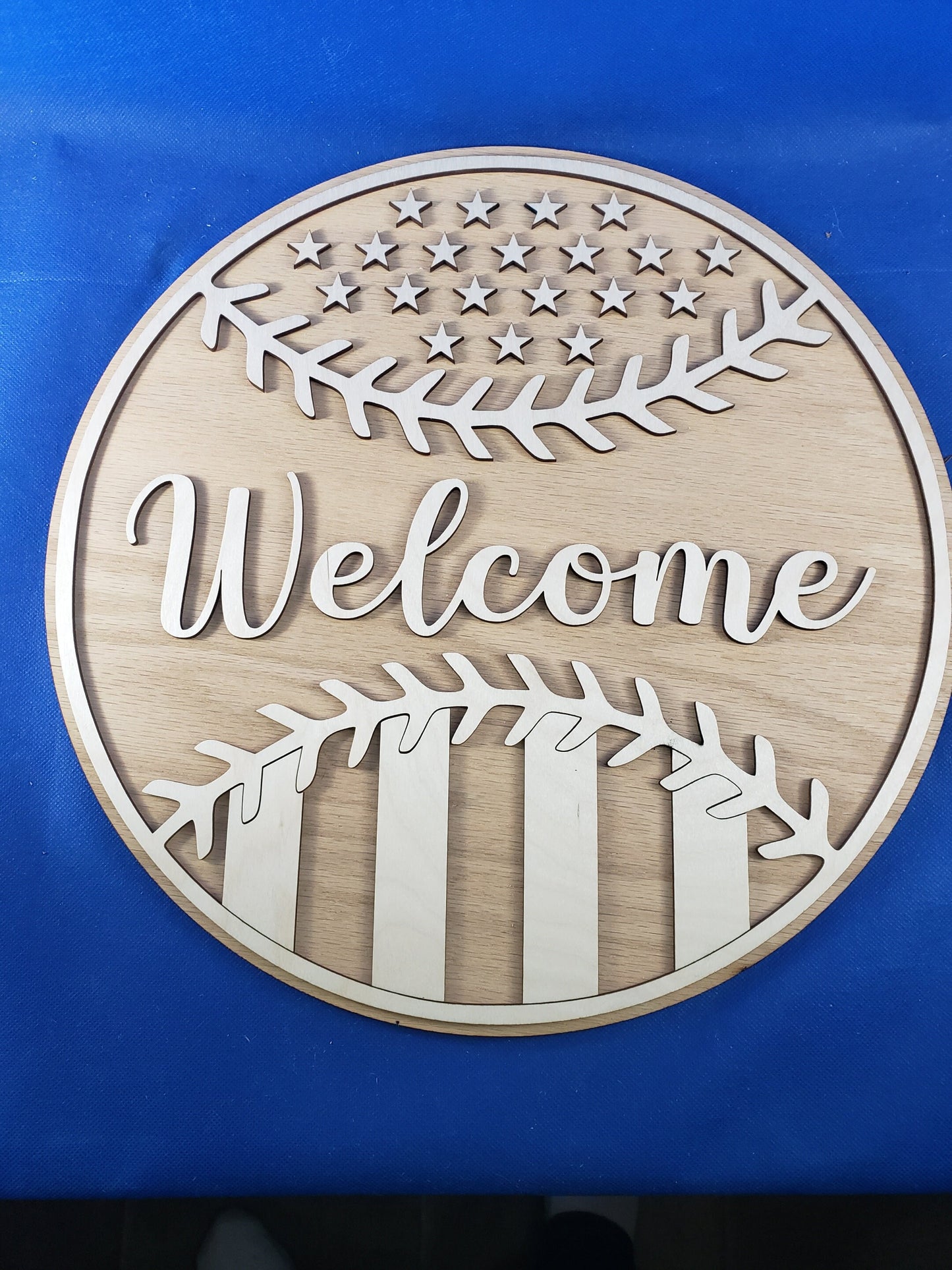 Baseball Welcome DIY Door Sign kit - Great for Birthdays, Home Decor, Paint Parties