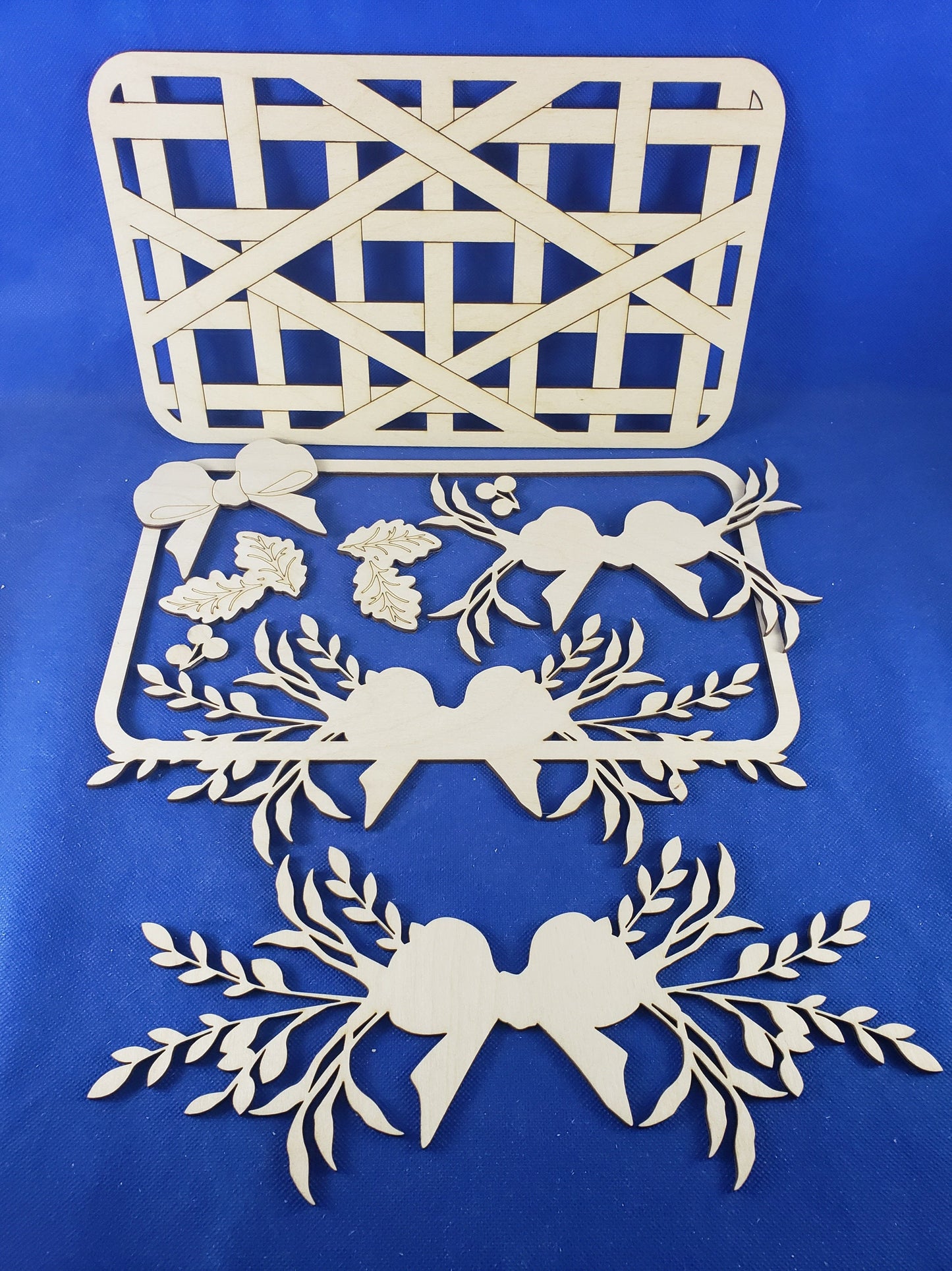 Give Thanks Basket Hanging Wood DIY Kit - Paint Your Own Wooden Decor with this Unfinished Wooden project Made In USA