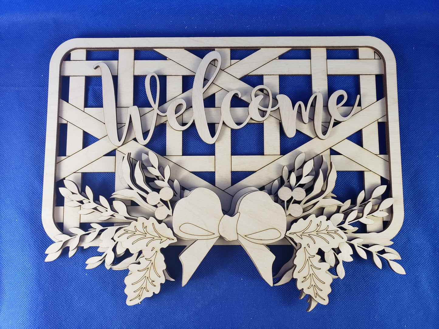 Give Thanks Basket Hanging Wood DIY Kit - Paint Your Own Wooden Decor with this Unfinished Wooden project Made In USA