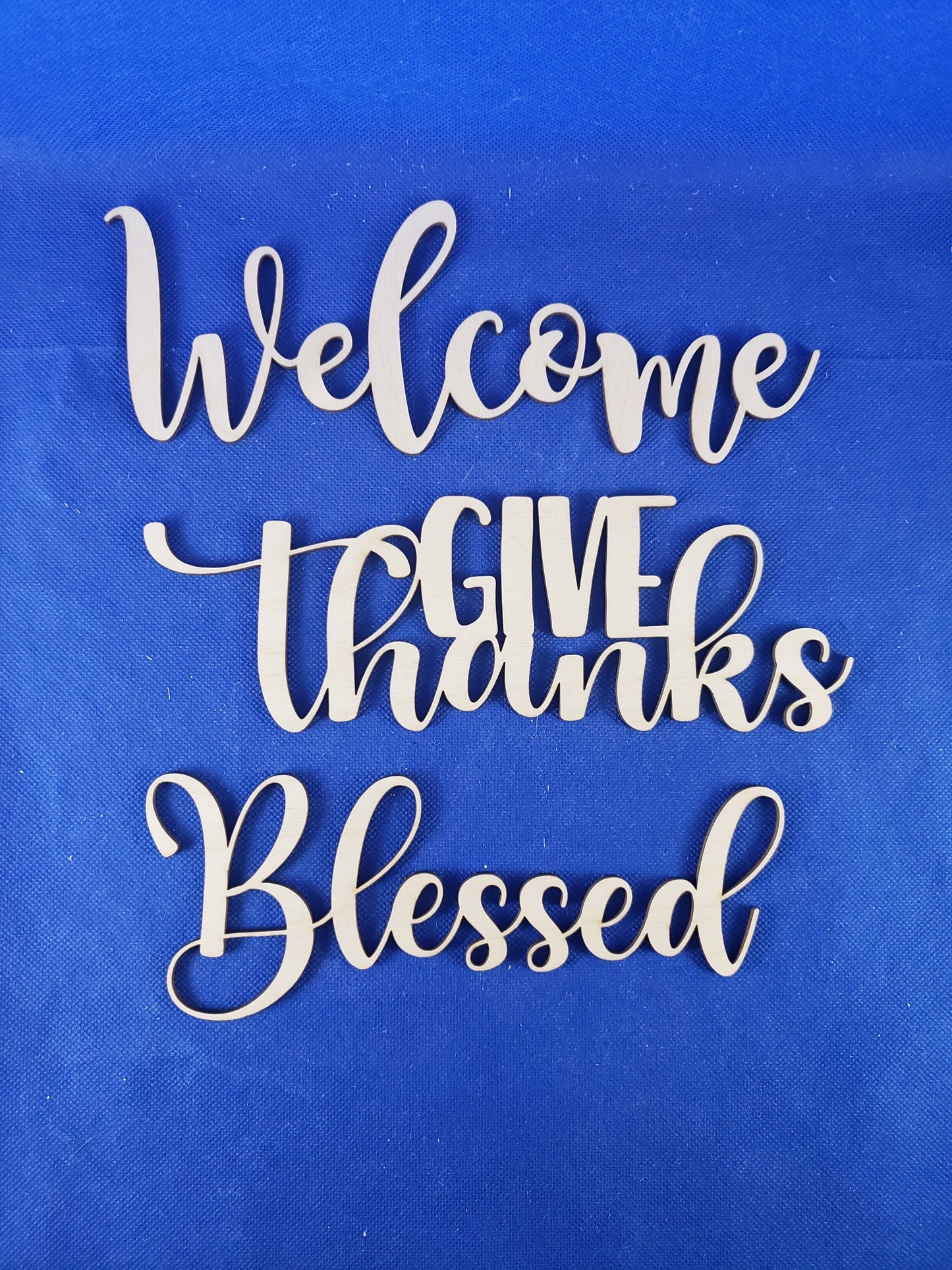 Give Thanks Basket Hanging Wood DIY Kit - Paint Your Own Wooden Decor with this Unfinished Wooden project Made In USA