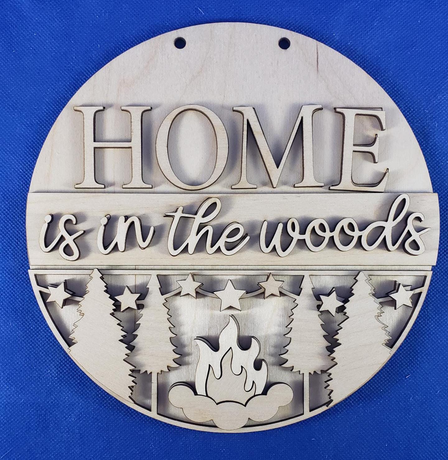 DIY Door Hanger Kit | Welcome Sign | Door Sign | Front Door Wreath | DIY Craft Kit | Unfinished Wood \ DIY Painting Kit