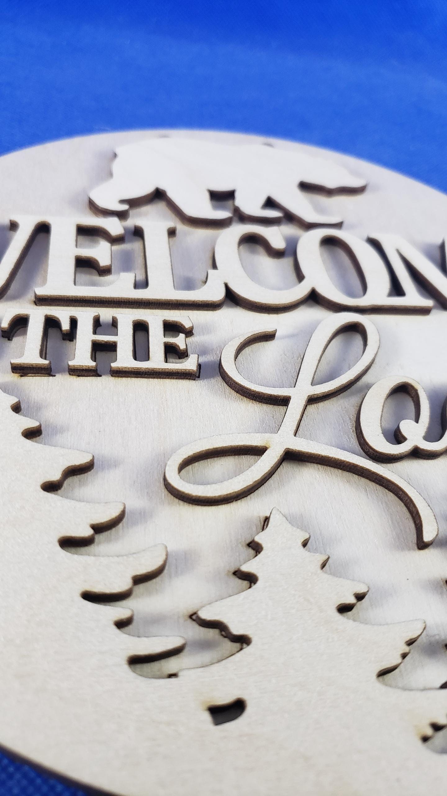 DIY Door Hanger Kit | Welcome Sign | Door Sign | Front Door Wreath | DIY Craft Kit | Unfinished Wood \ DIY Painting Kit