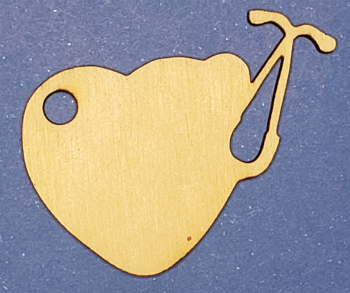 Stethoscope Heart - Laser cut natural wooden blanks