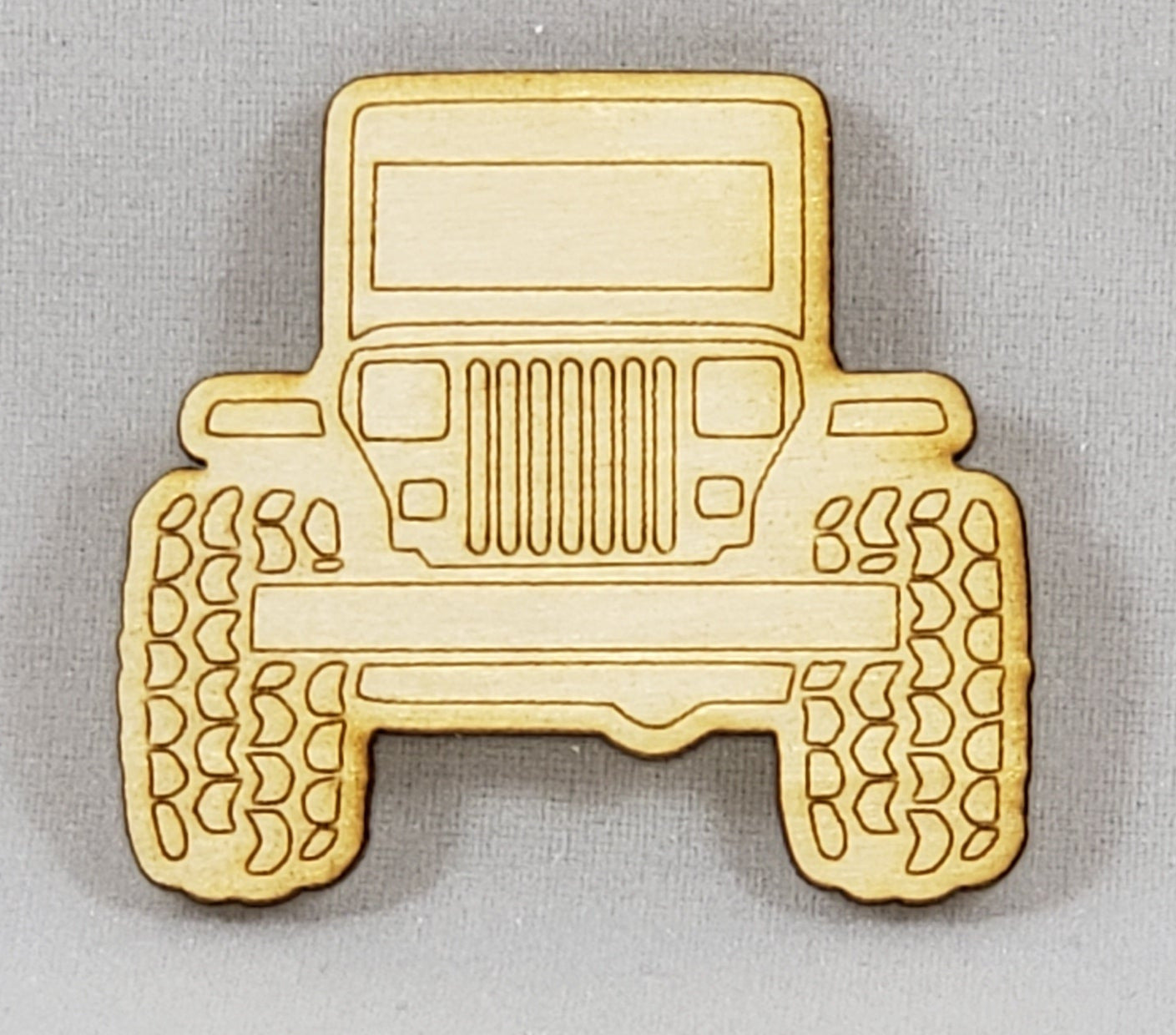 Wrangler square headlights - Laser cut natural wooden blanks