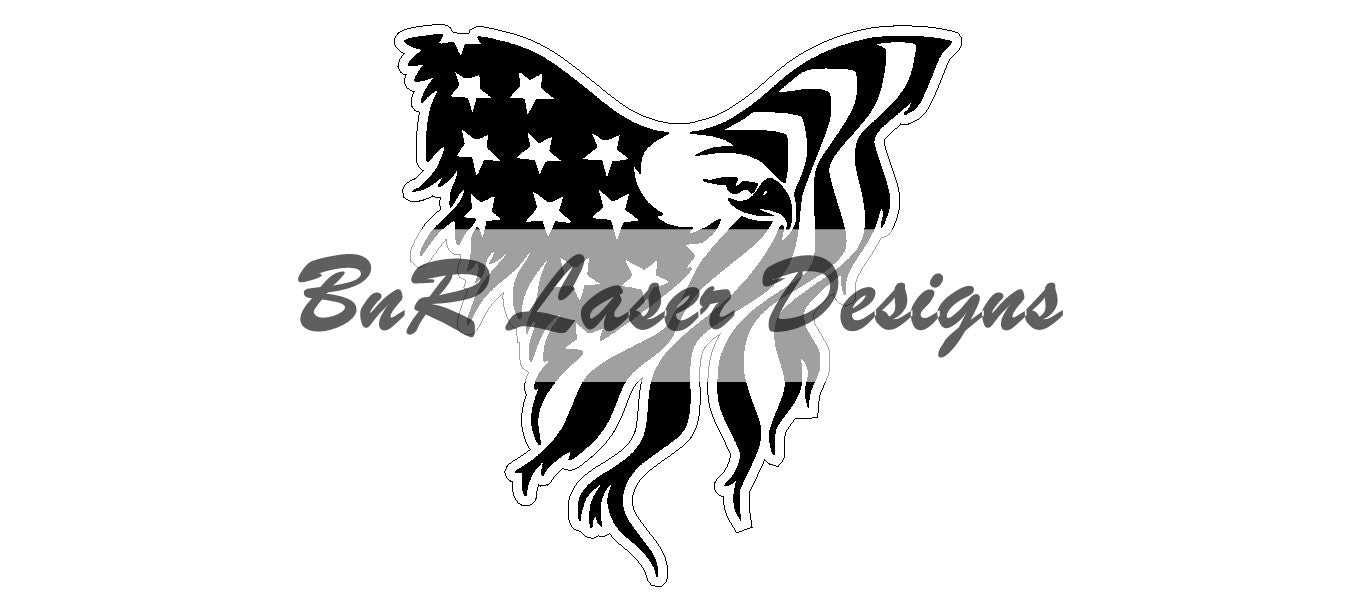 Flying Eagle Flag SVG file