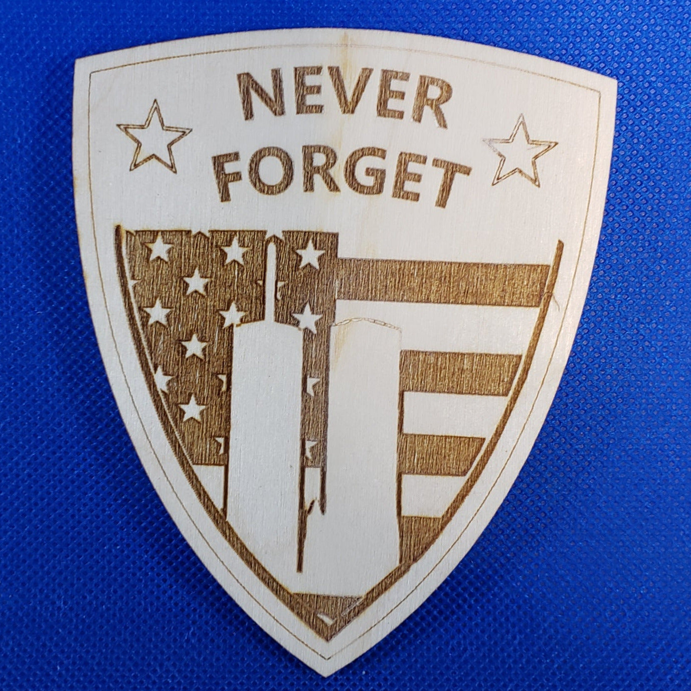 Never Forget 911 - Laser cut natural wooden blanks