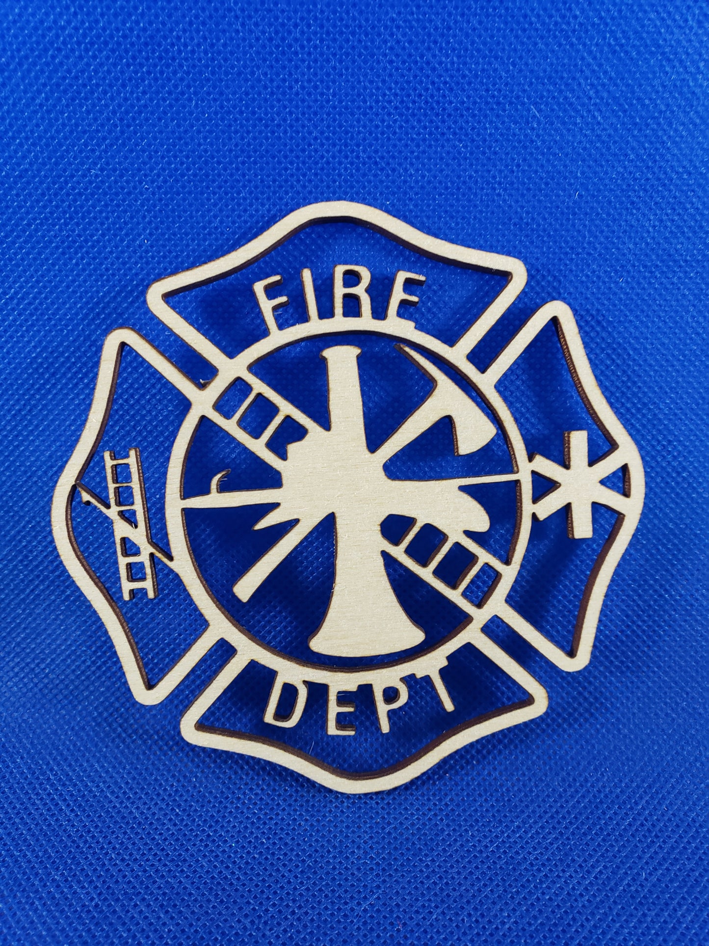 Fire Department Cutout Blank - Laser cut natural wooden blanks