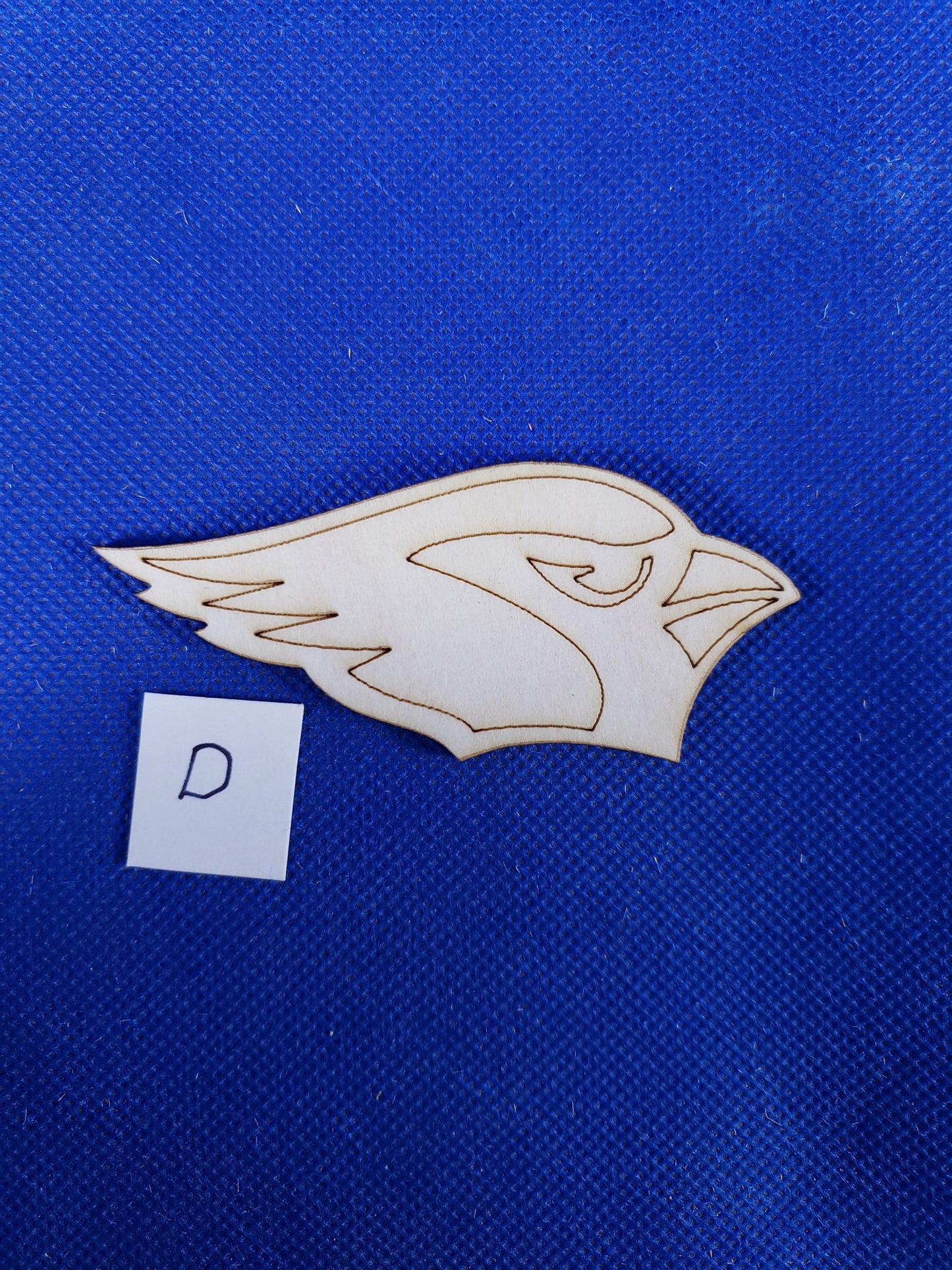 Arizona Cardinals Head-Laser cut natural wooden blank
