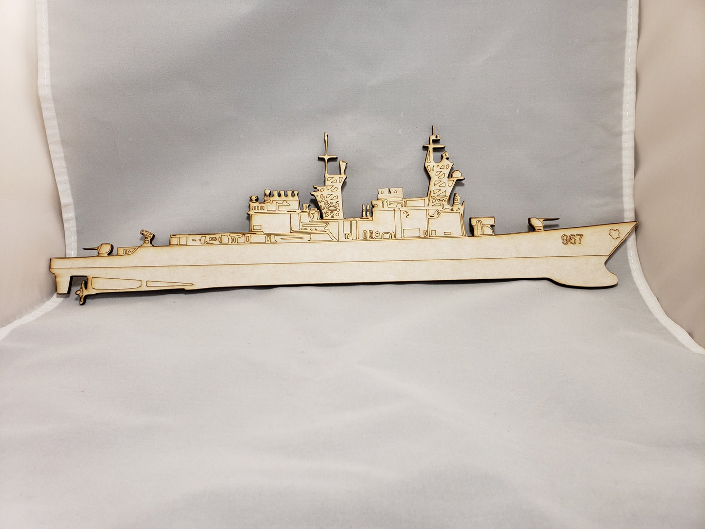 US Navy Destroyer- Laser cut natural wooden blanks