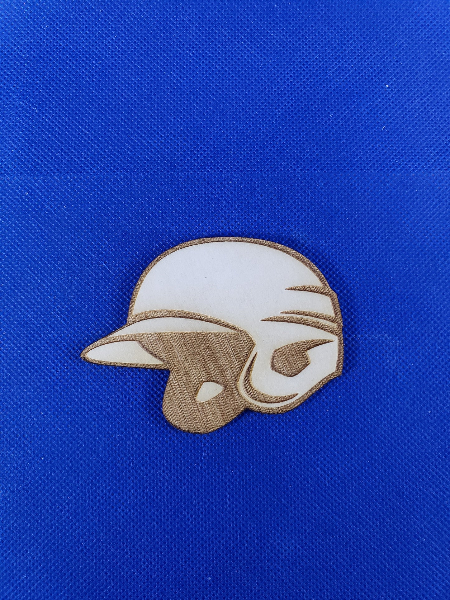 Baseball Helmet-Laser cut natural wooden blank