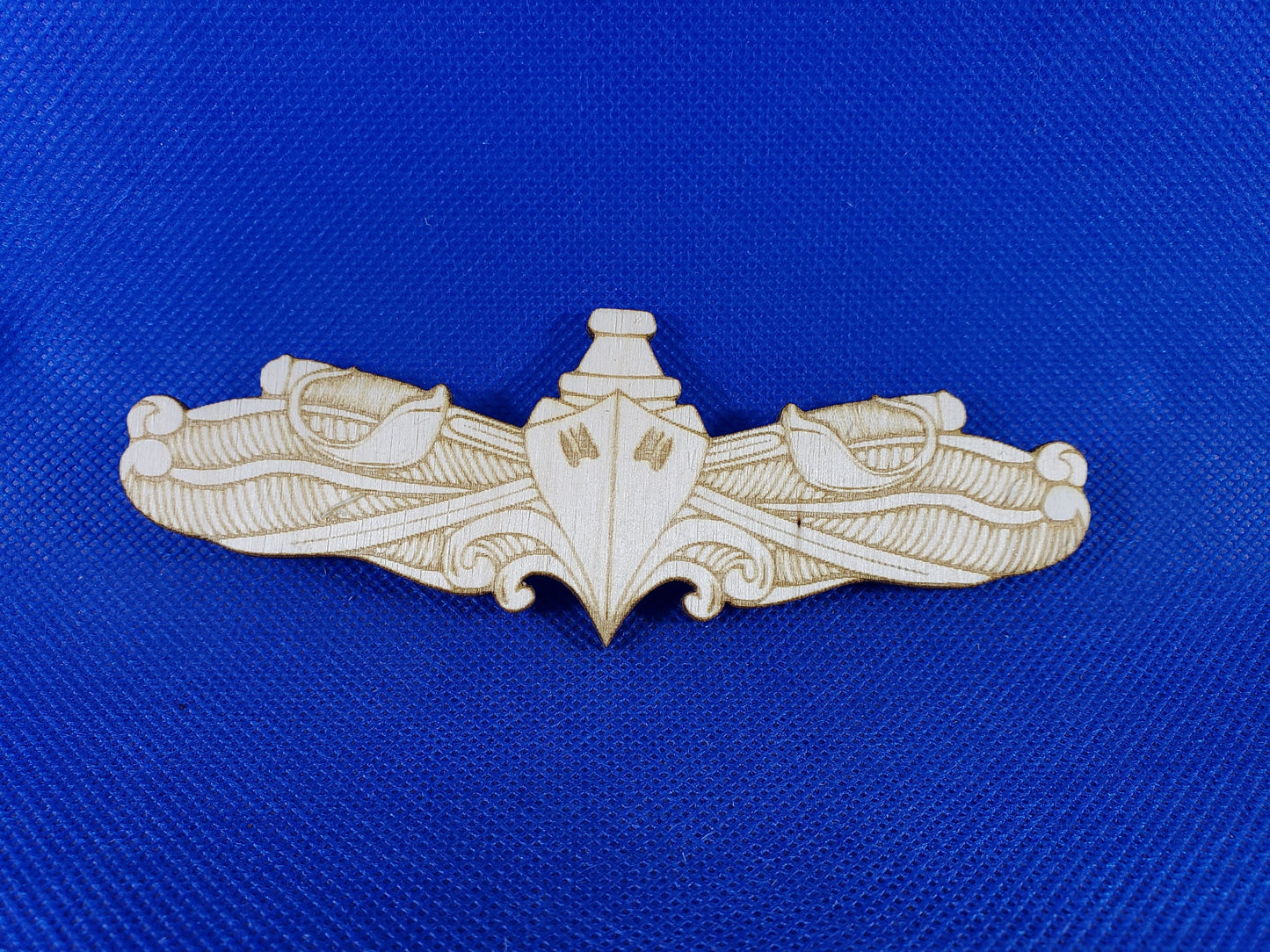 Navy Enlisted Surface Warfare - Laser cut natural wooden blanks