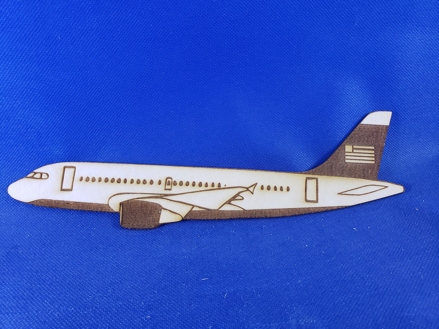 Jet Airliner - Laser cut natural wooden blanks