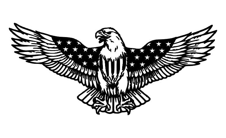 American Flag with Eagle SVG Vector Designs