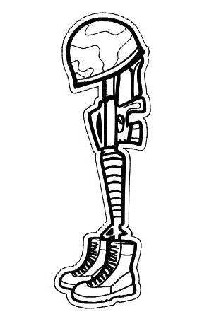 Fallen Soldier - SVG for laser, cnc Vinyl