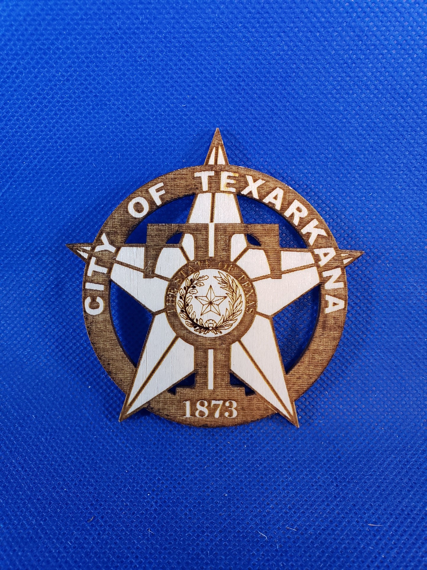 City of Texarkana Seal - Laser cut natural wooden blanks