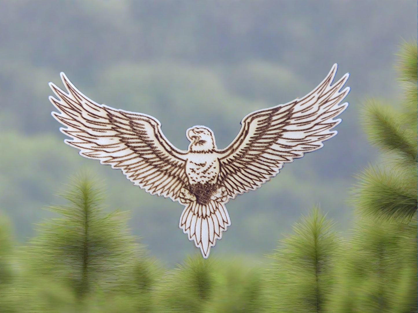 Bald Eagle Spread Wings - Patriotic Nature Lover Gift - Home Decor