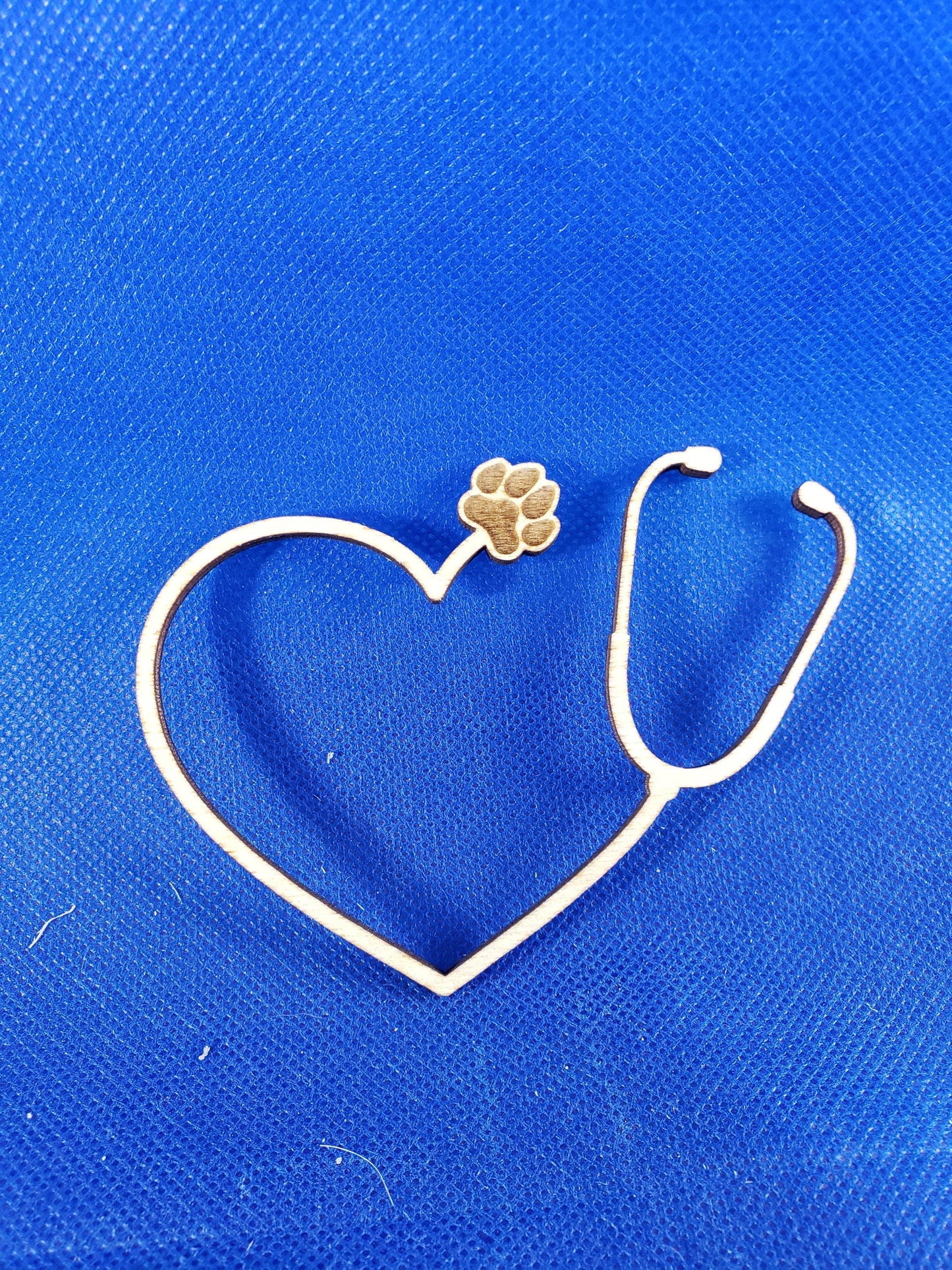 Veterinarian Stethoscope - Laser cut natural wooden blanks