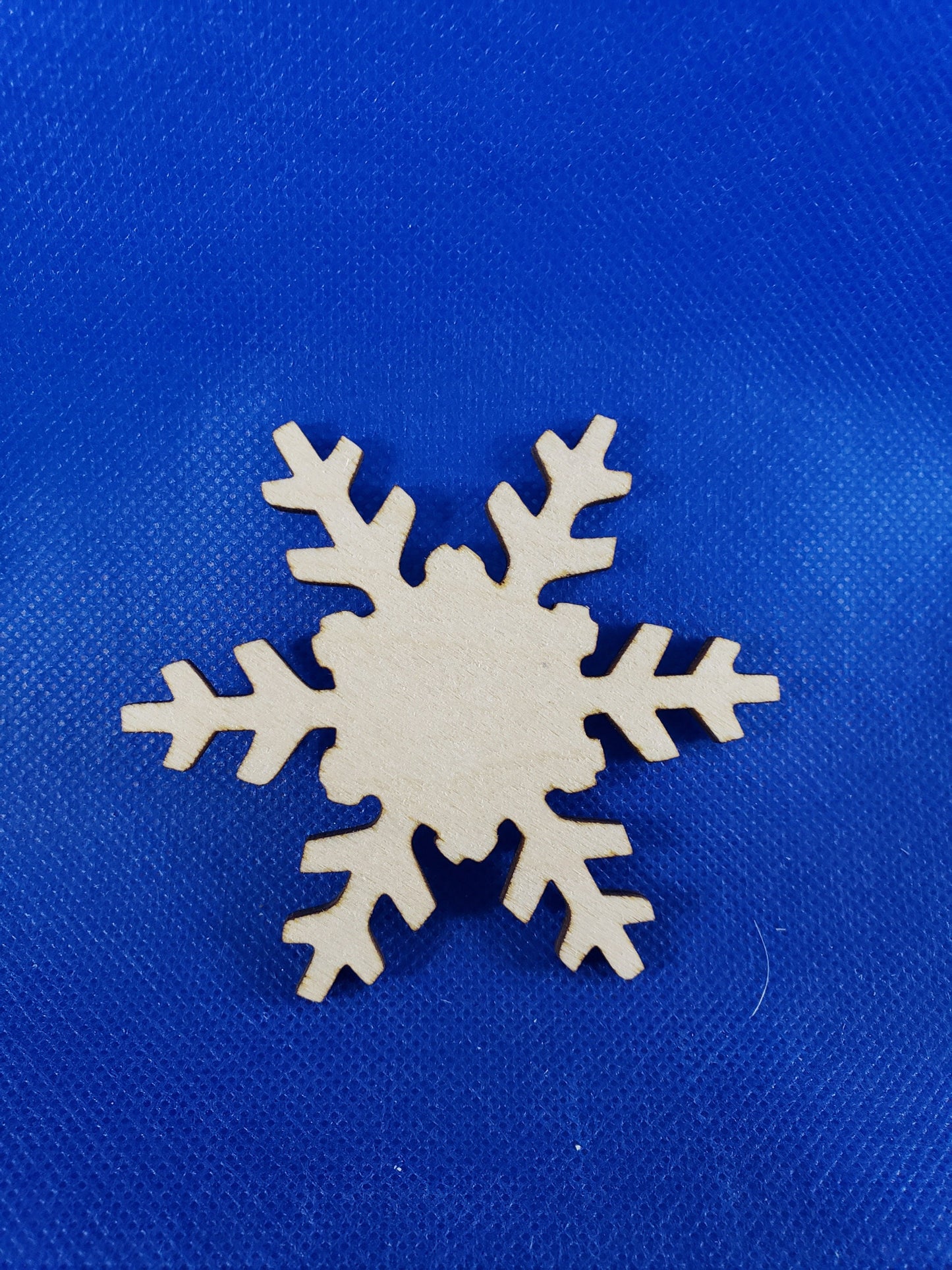 Snowflake - Laser cut natural wooden blanks