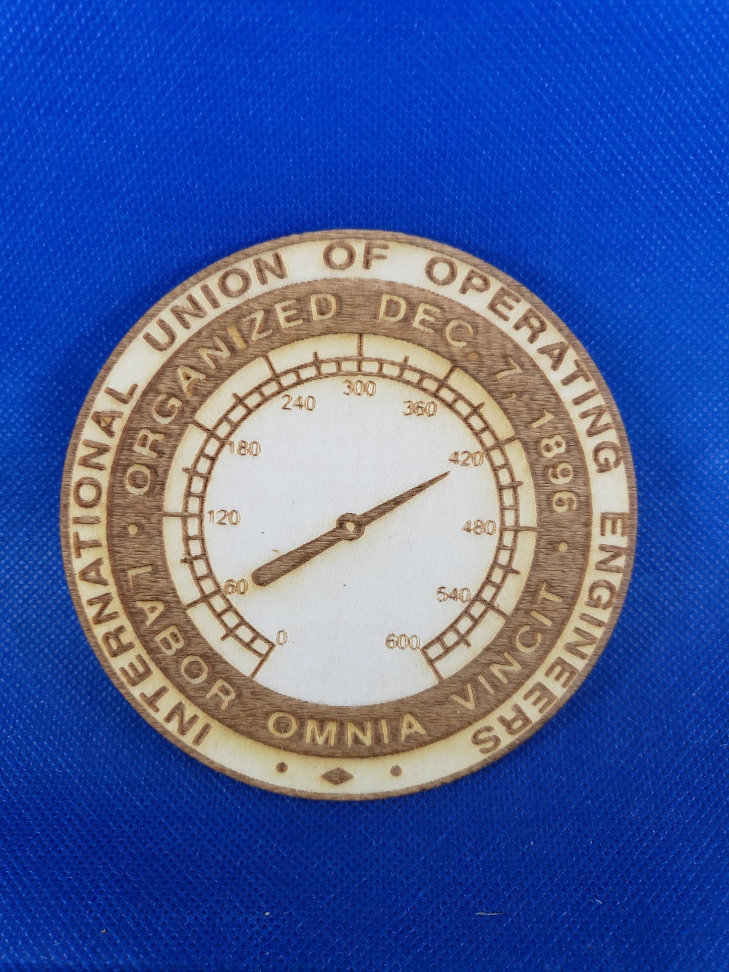 International Union of Operating Engineers - Laser cut natural wooden blanks