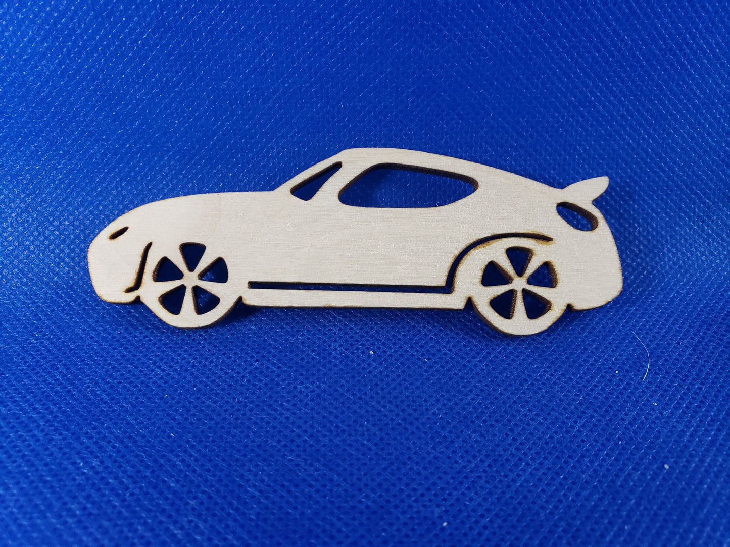 German Sports Car - Laser cut natural wooden blanks