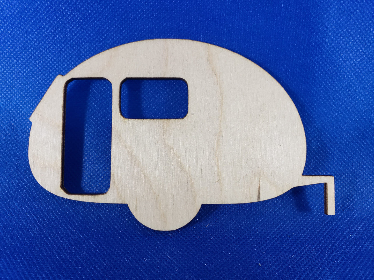 Camper-Laser cut natural wooden blanks