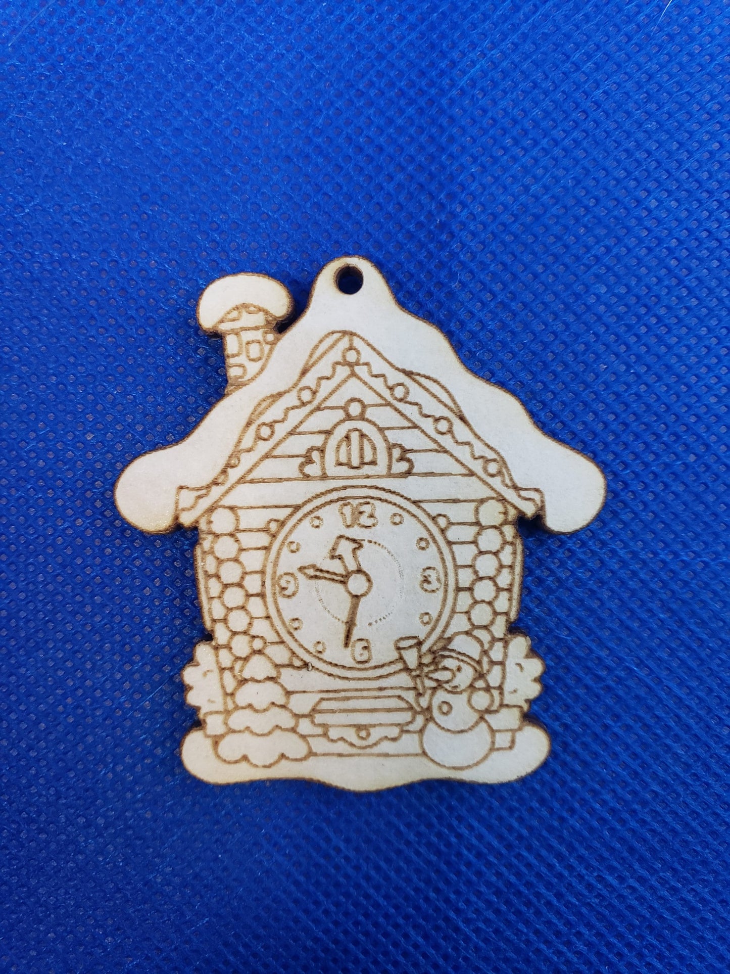 Snowman Cuckoo Clock - Laser cut natural wooden blanks