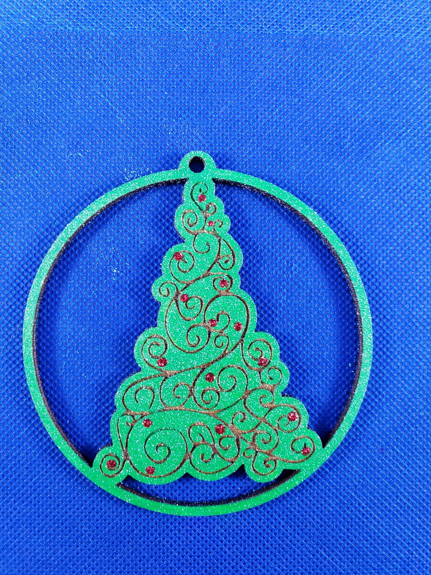 Christmas Tree Christmas Ornament - Laser cut natural wooden blanks