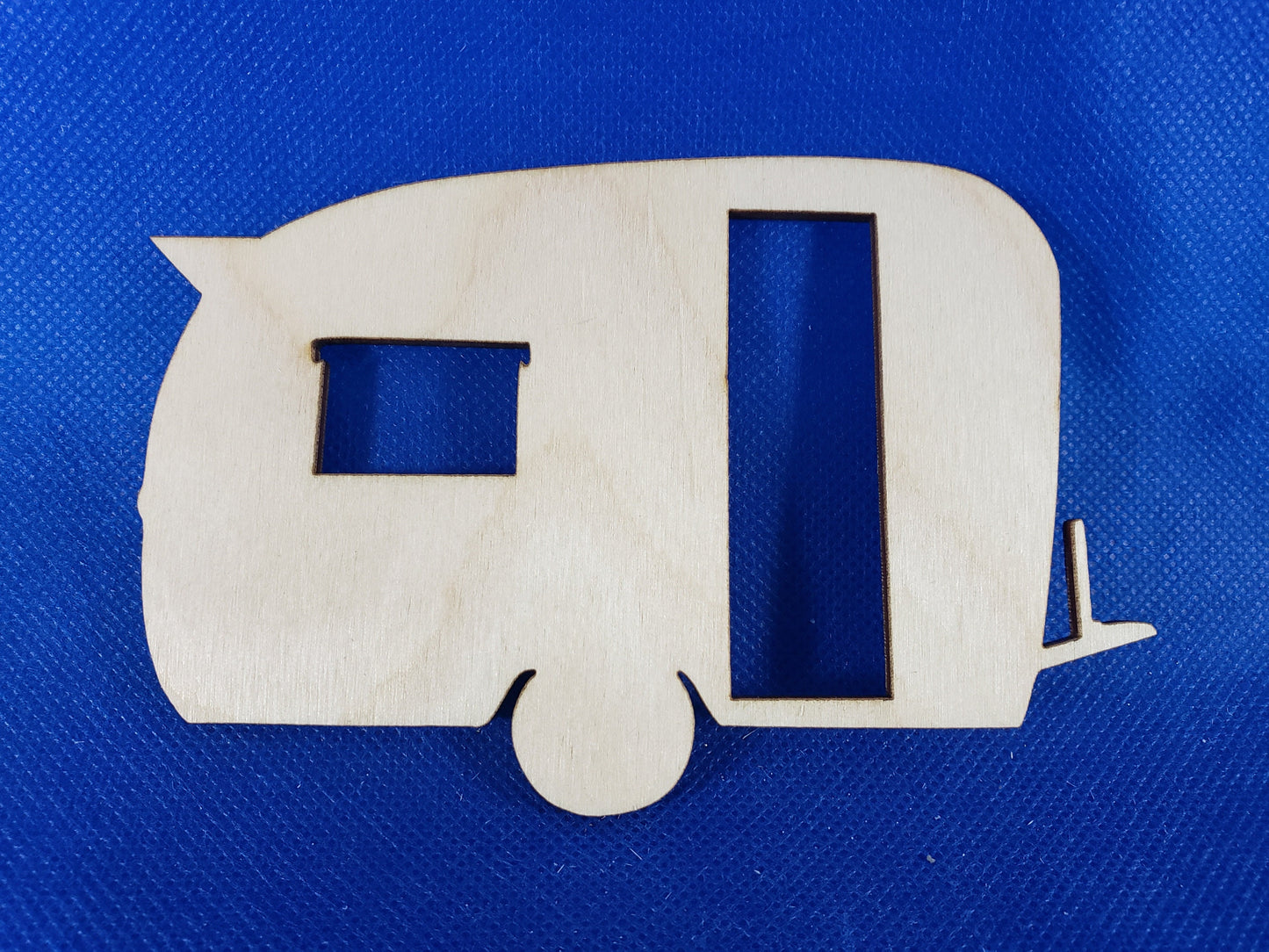 Camper-Laser cut natural wooden blanks