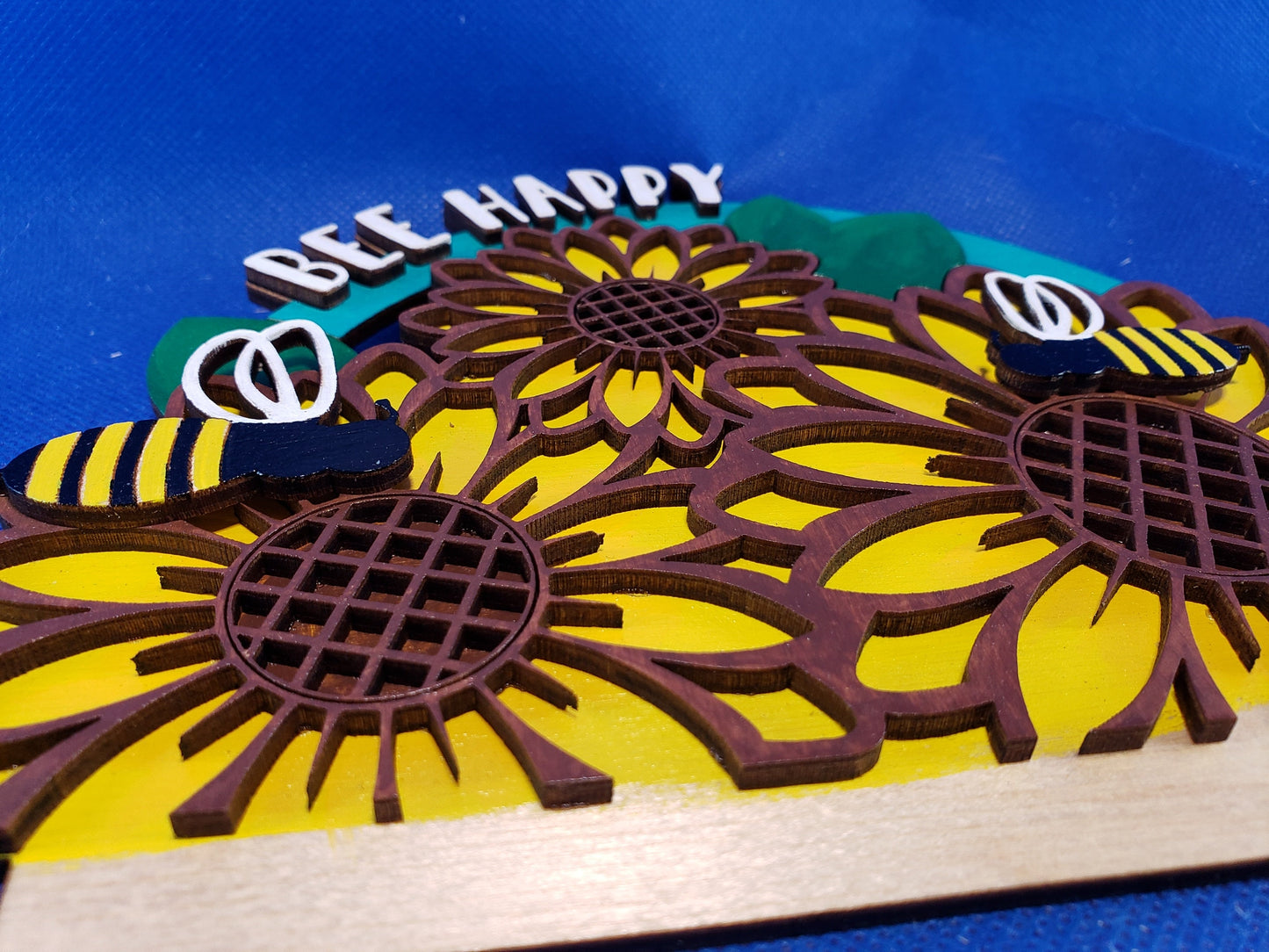 Bee Happy - DIY unfinished Changeable sign insert