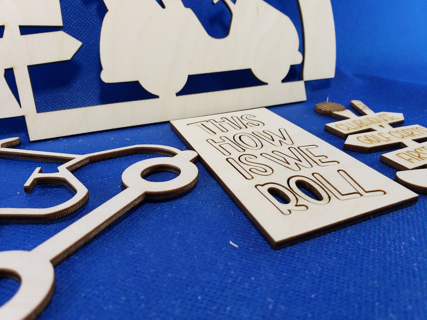 Golf Cart - DIY unfinished Changeable sign insert