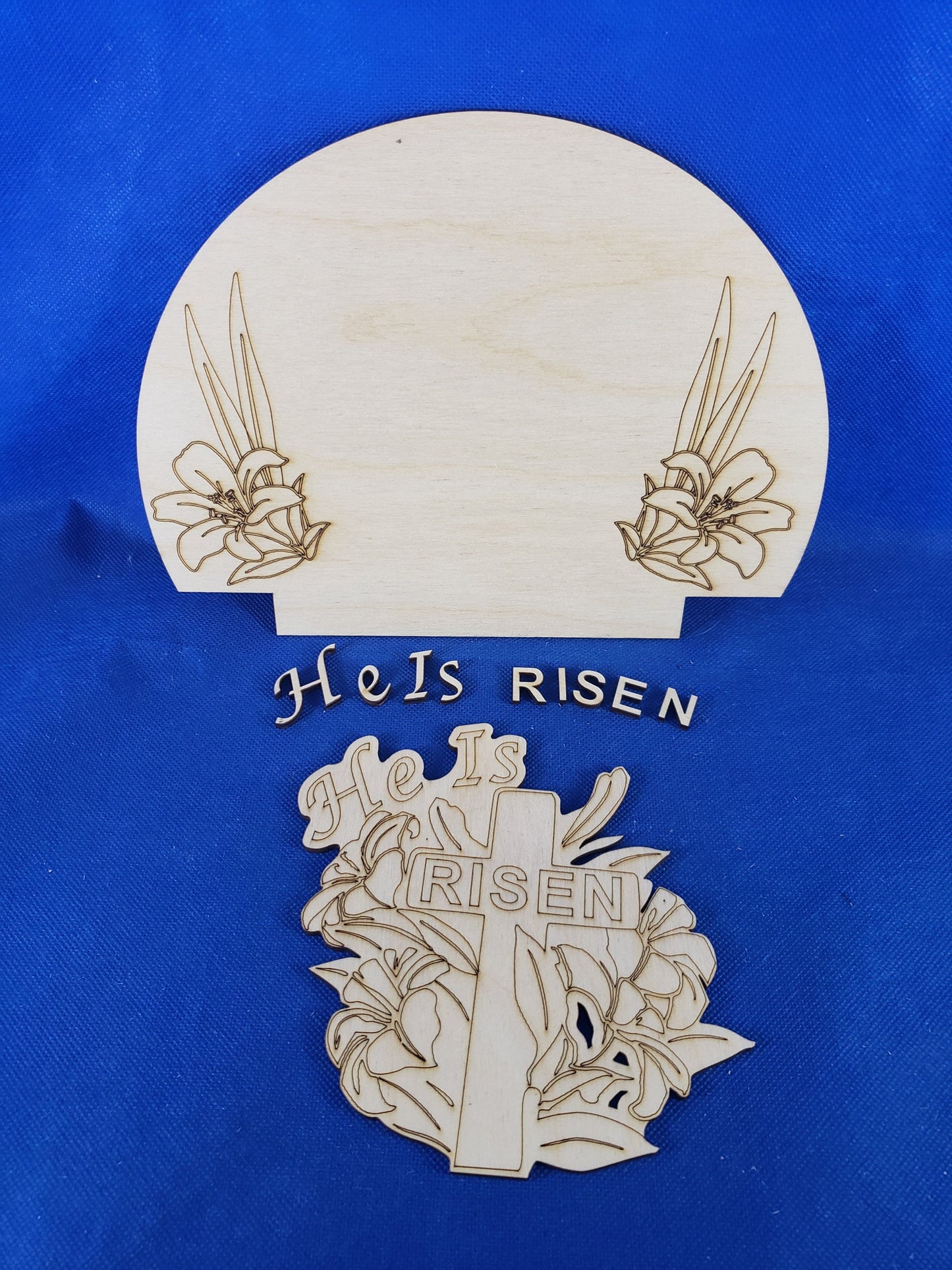 He Is Risen changeable pocket Sign Insert - DIY unfinished Changeable sign insert.