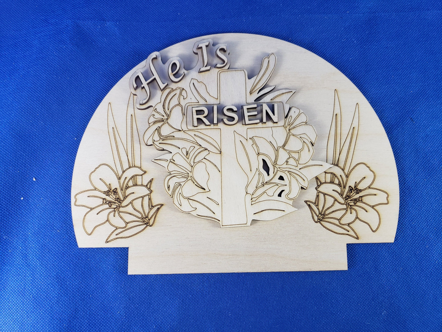 He Is Risen changeable pocket Sign Insert - DIY unfinished Changeable sign insert.