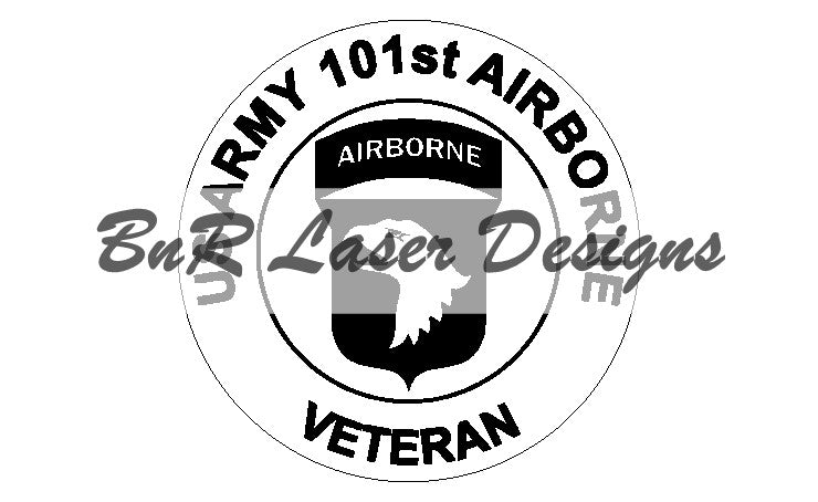US Army 101st Airborne Veteran SVG file