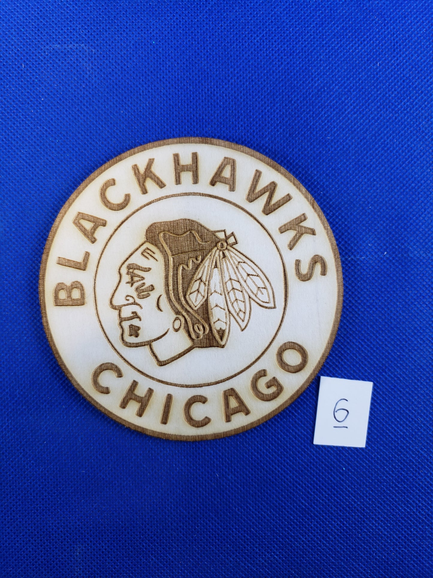 Chicago Blackhawks -Laser cut natural wooden blanks