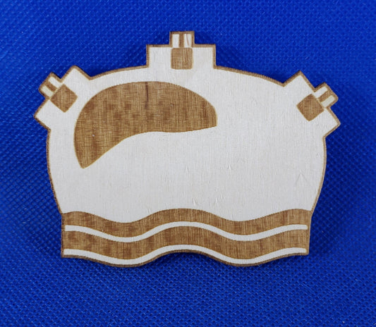 US Navy Mineman Logo - Laser cut natural wooden blanks