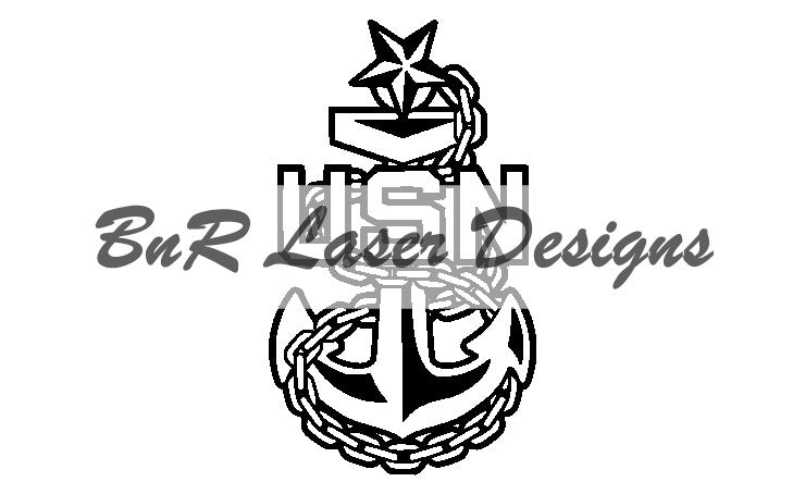 US Navy Senior Chief SVG file