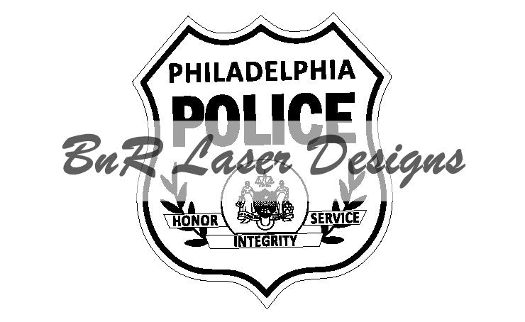 Philadelphia Police SVG file – BnR Laser Designs